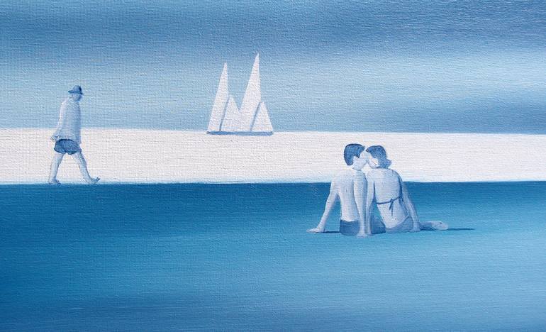 Original Figurative Seascape Painting by Trevisan Carlo