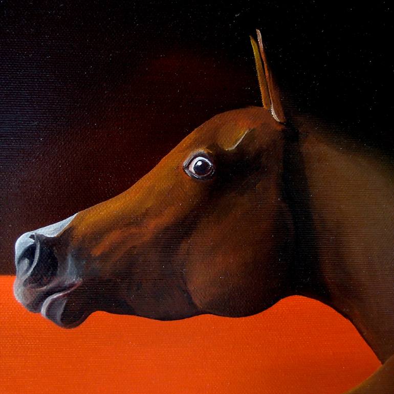 Original Surrealism Horse Painting by Trevisan Carlo