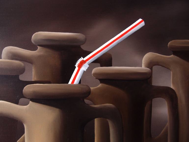 Original Pop Art Food & Drink Painting by Trevisan Carlo