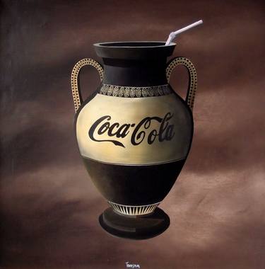 Original Surrealism Food & Drink Paintings by Trevisan Carlo