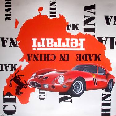 Original Car Paintings by Trevisan Carlo