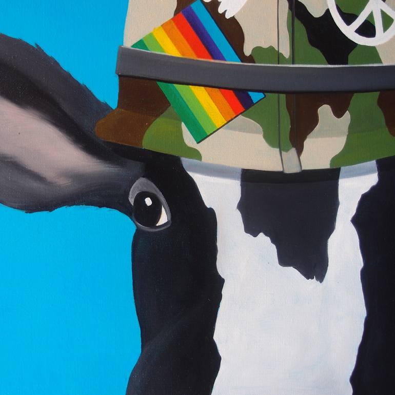 Original Surrealism Animal Painting by Trevisan Carlo