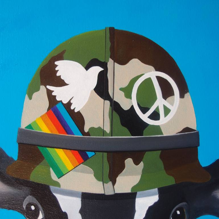 Original Surrealism Animal Painting by Trevisan Carlo