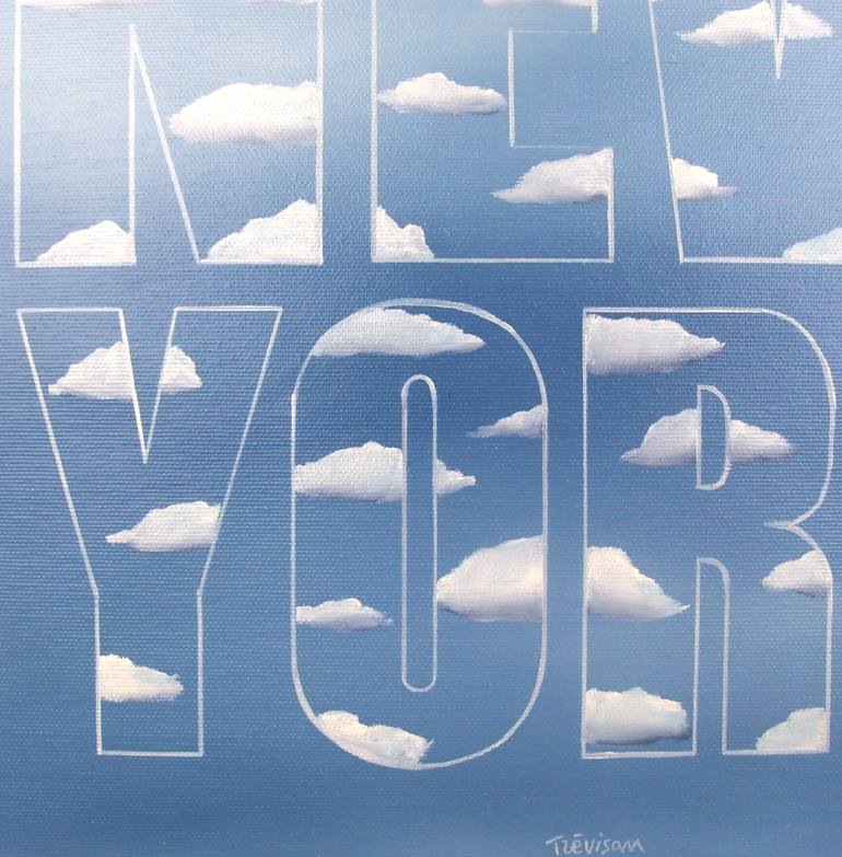 Original Pop Art Cities Painting by Trevisan Carlo