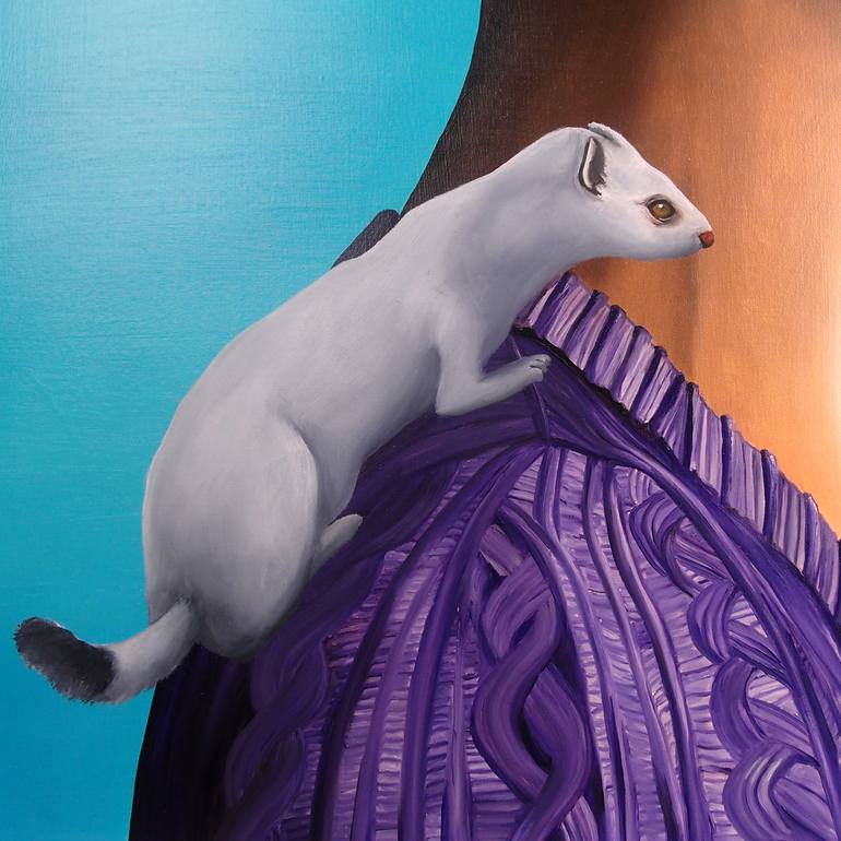 Original Surrealism People Painting by Trevisan Carlo