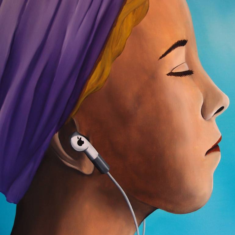 Original Surrealism People Painting by Trevisan Carlo