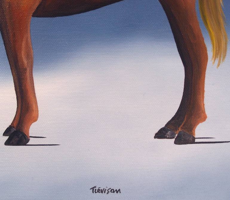 Original Figurative Horse Painting by Trevisan Carlo