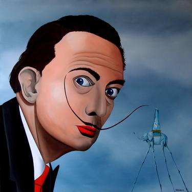 Original Surrealism Portrait Paintings by Trevisan Carlo