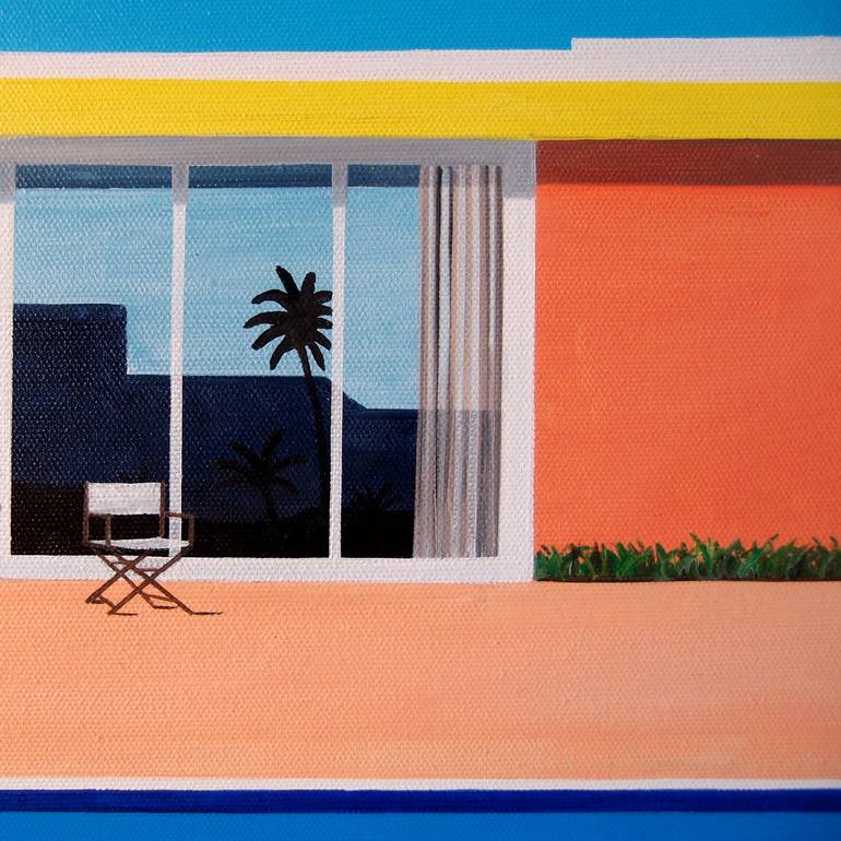 Original Pop Art Architecture Painting by Trevisan Carlo