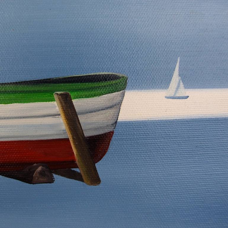 Original Surrealism Seascape Painting by Trevisan Carlo