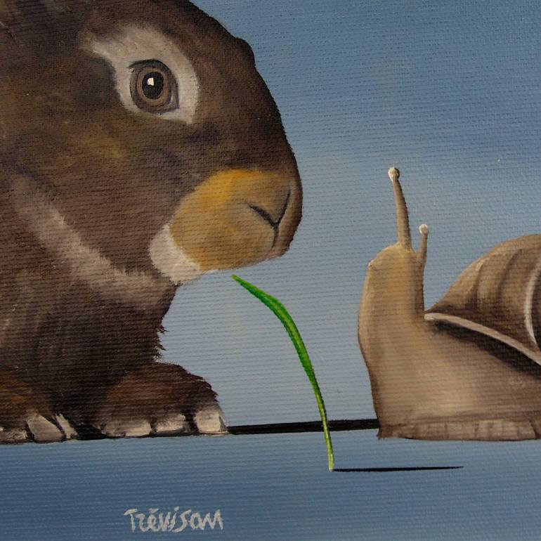 Original Surrealism Animal Painting by Trevisan Carlo