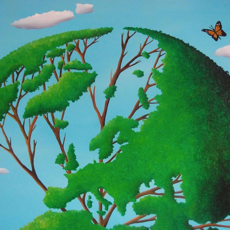 Original Tree Painting by Trevisan Carlo