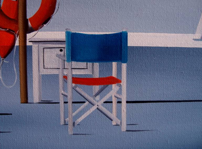 Original Realism Beach Painting by Trevisan Carlo