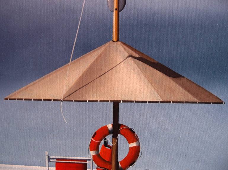 Original Realism Beach Painting by Trevisan Carlo