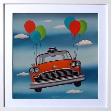 Original Surrealism Car Paintings by Trevisan Carlo