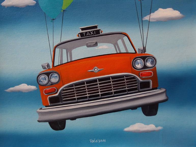 Original Car Painting by Trevisan Carlo