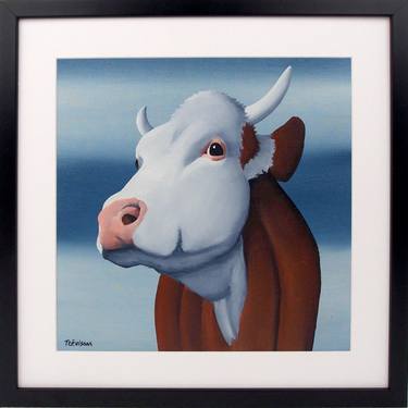 Original Surrealism Cows Paintings by Trevisan Carlo