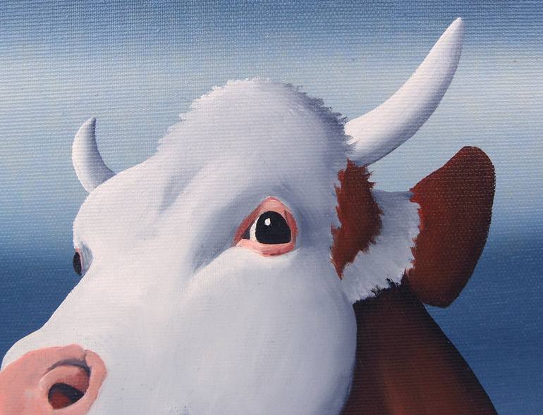 Original Cows Painting by Trevisan Carlo