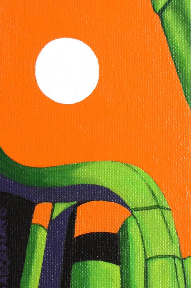 Original Architecture Painting by Paola Adornato | Figurative Art on Canvas | Que horas son?