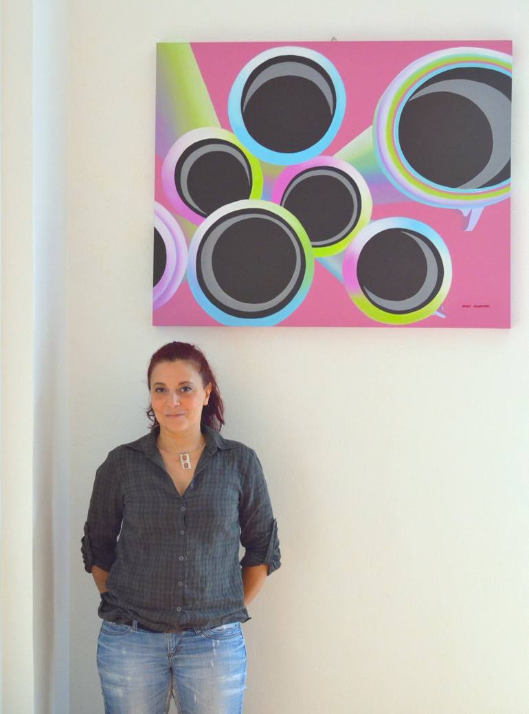 Original Modern Geometric Painting by Paola Adornato