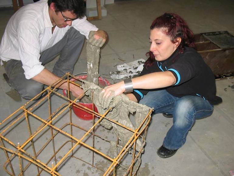 Original Modernism Architecture Sculpture by Paola Adornato
