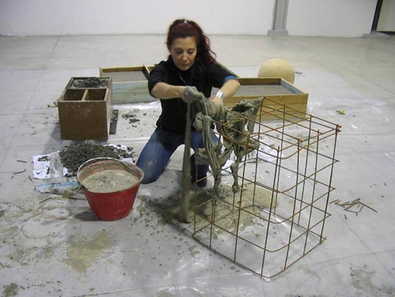 Original Modernism Architecture Sculpture by Paola Adornato