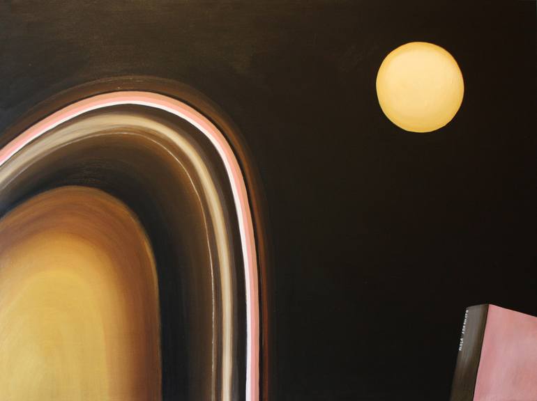 Original Modern Outer Space Paintings by Paola Adornato