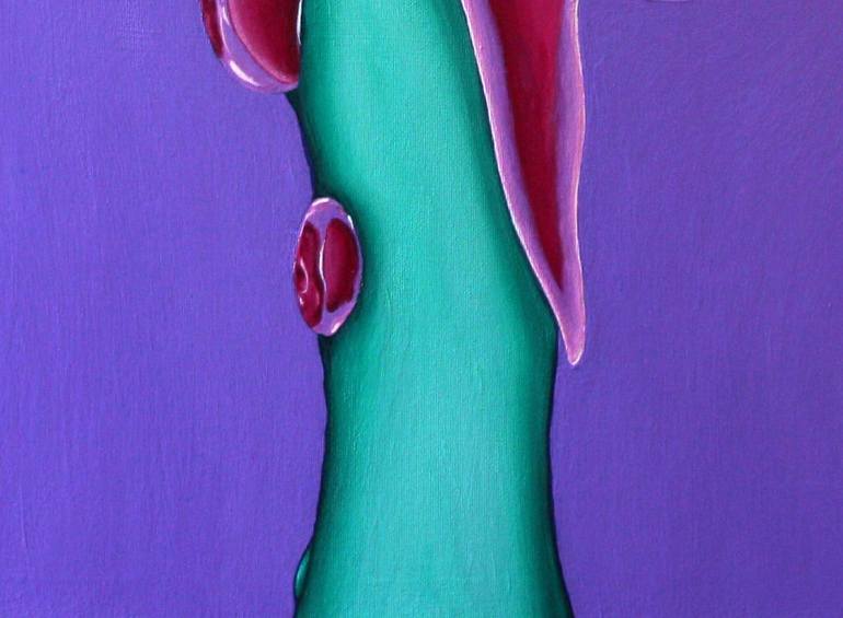 Original Abstract Botanic Painting by Paola Adornato