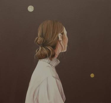 Original Photorealism Women Paintings by Karoline Kroiß