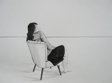 Original Figurative Women Drawings by Karoline Kroiß