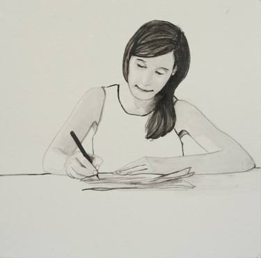 Original Figurative Women Drawings by Karoline Kroiß