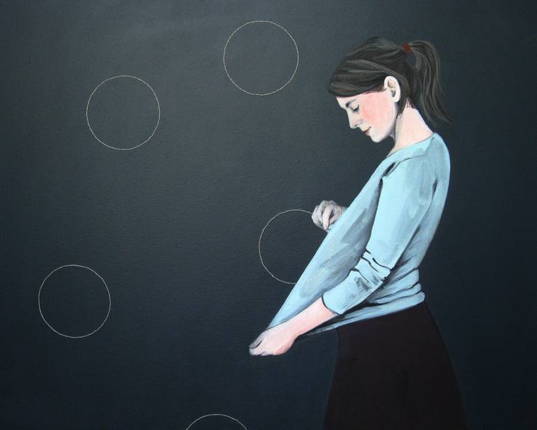 Original Figurative People Paintings by Karoline Kroiß