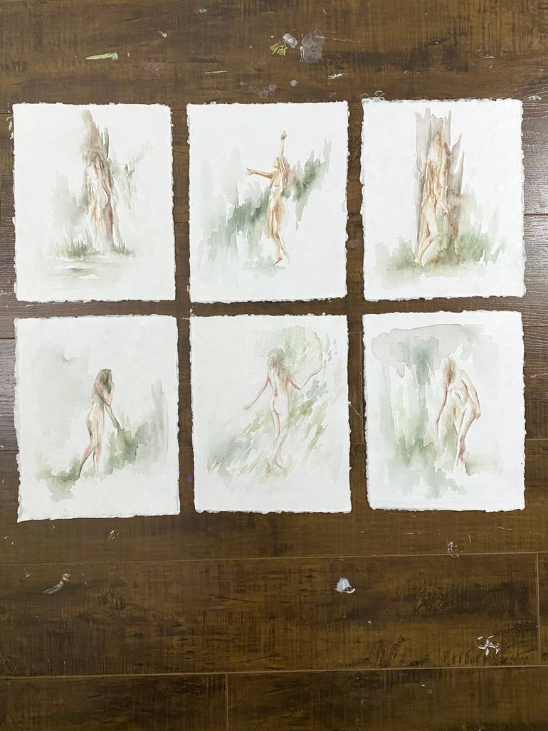 Original Abstract Nude Painting by Meredith O'Neal