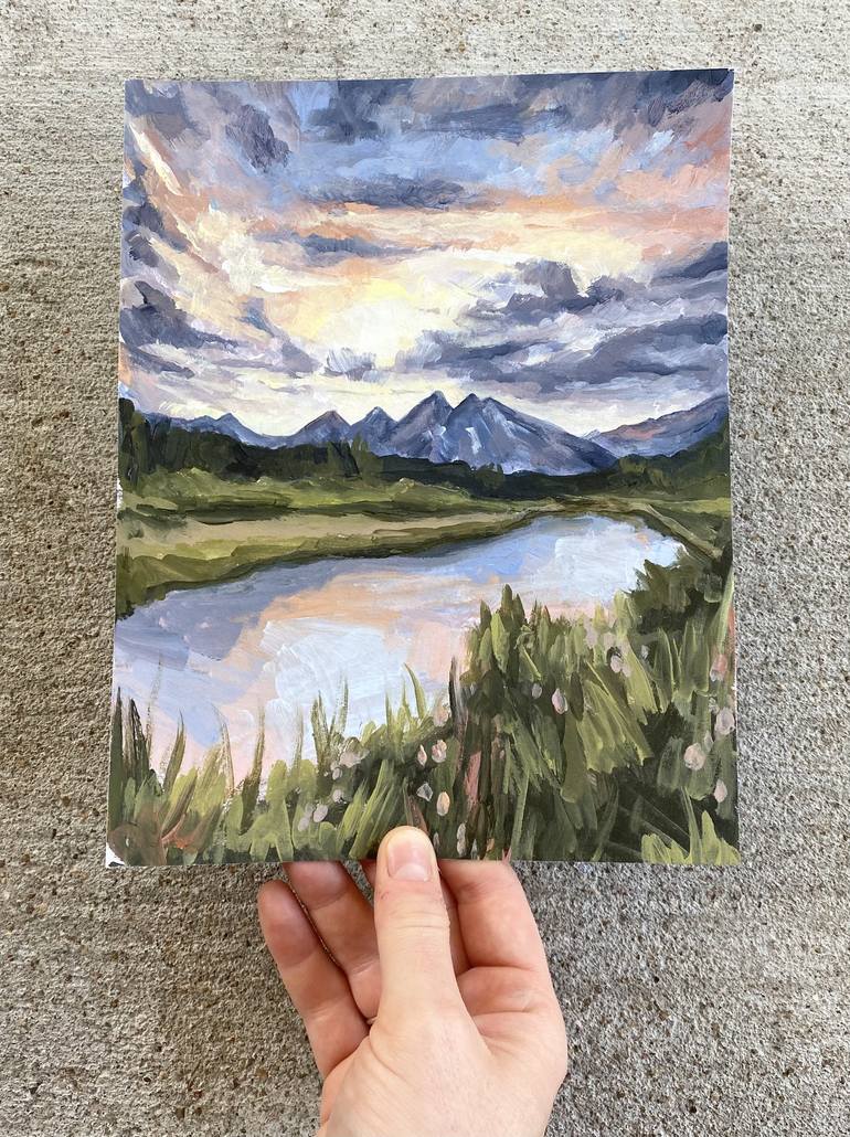 Original Impressionism Landscape Painting by Meredith O'Neal