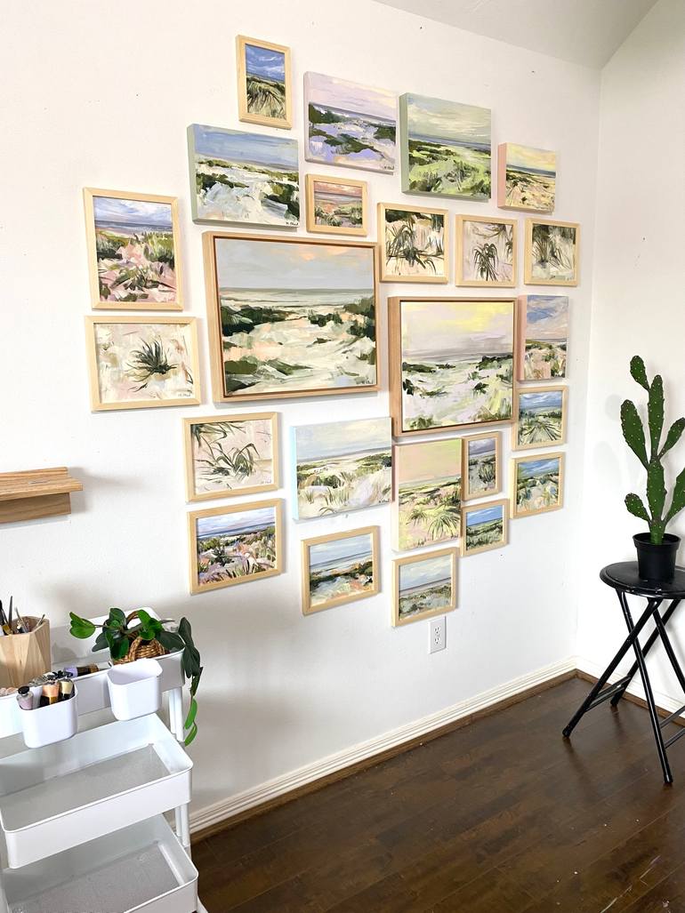 Original Abstract Expressionism Beach Painting by Meredith O'Neal