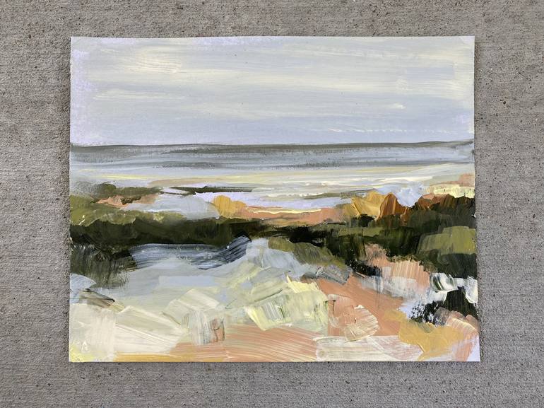 Original Abstract Beach Painting by Meredith O'Neal