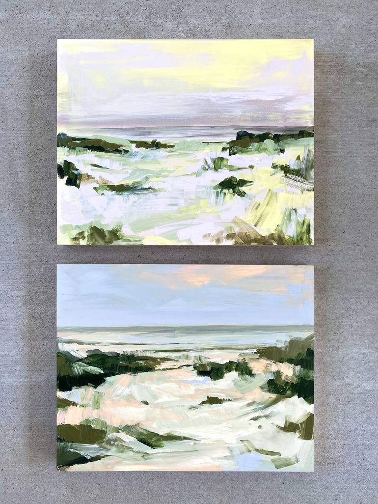 Original Abstract Beach Painting by Meredith O'Neal