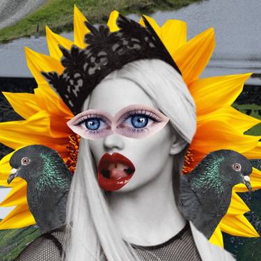 Original Conceptual Women Collage by Jorge Rivera Cardona