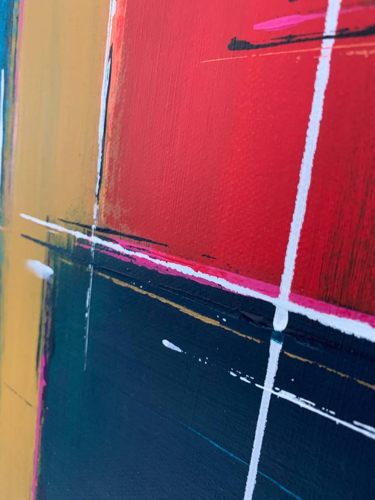 Original Abstract Expressionism Abstract Painting by Hugo Smith