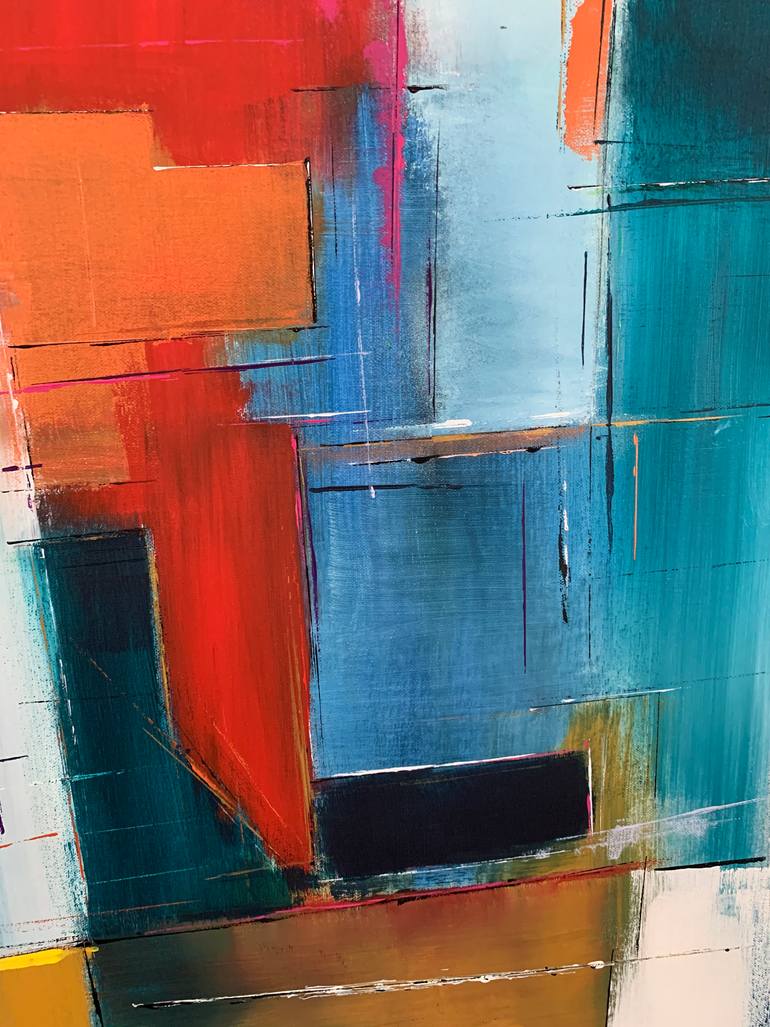 Original Abstract Expressionism Abstract Painting by Hugo Smith