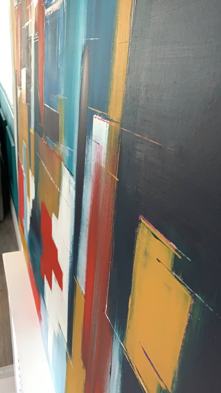 Original Abstract Expressionism Abstract Painting by Hugo Smith