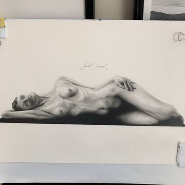 Original Nude Drawing by Soner Demirel