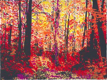 Original Impressionism Nature Printmaking by Thomas Norulak