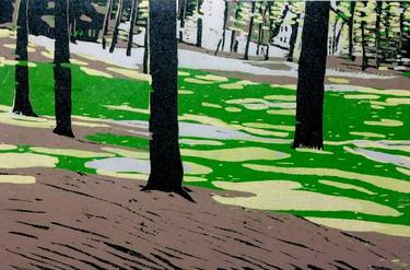Print of Expressionism Landscape Printmaking by Thomas Norulak