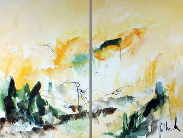 Original Abstract Expressionism Landscape Paintings by Jac Volbeda