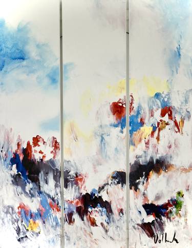 Original Abstract Expressionism Landscape Paintings by Jac Volbeda