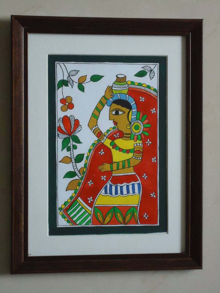 Madhubani Painting Painting by Kalasiddhi Art | Saatchi Art