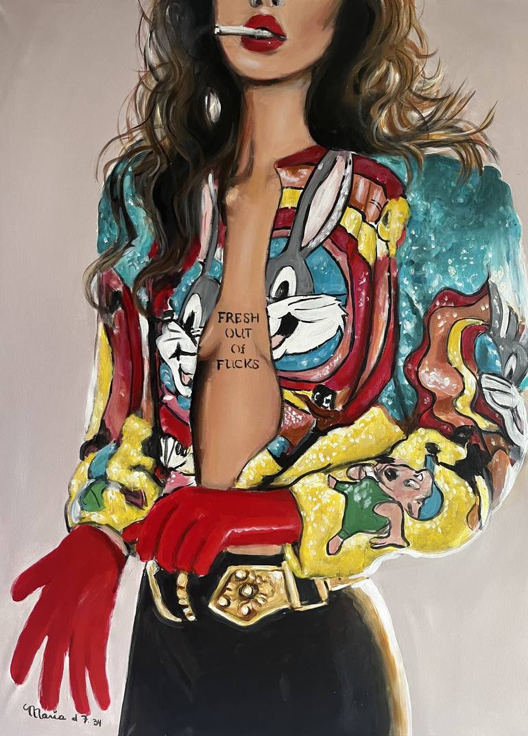 Original Figurative People Painting by Maria Folger