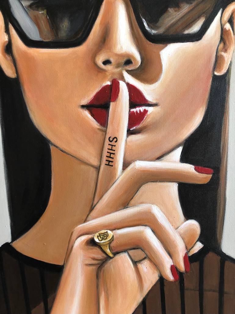 Original Portraiture Women Painting by Maria Folger