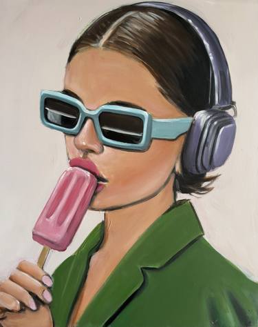 Original Portraiture Women Painting by Maria Folger